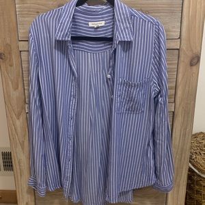 Francesca’s Soft Blue Button Down